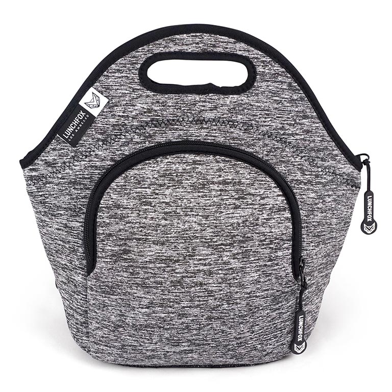 LunchFox the silver lake insulated neoprene lunch bag for women girls